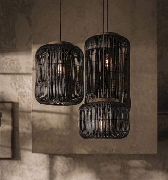 Barrel Hanging Lamp Charcoal