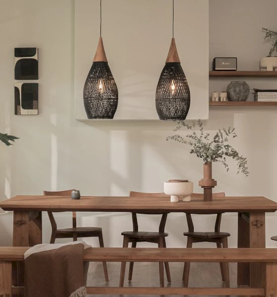 Bright Horn Lamp Charcoal