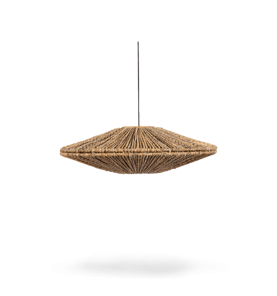 Cymbal Hanging Lamp Abaca